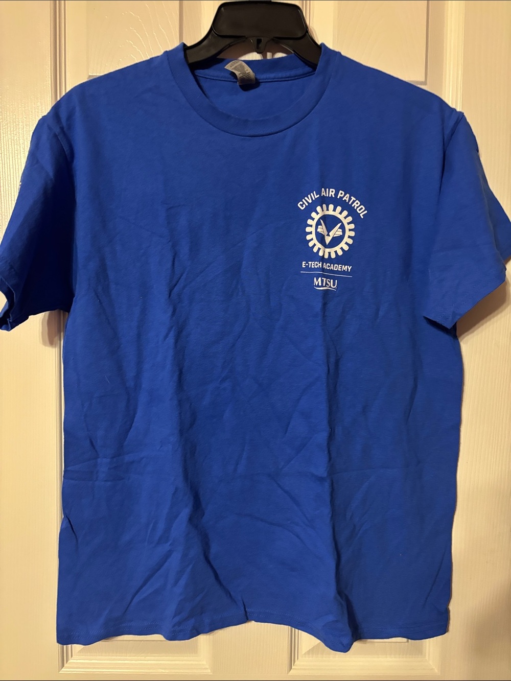 NWOTMTSU Civil Air Patrol E-Tech Academy Blue Crewneck T-Shirt unisex size large